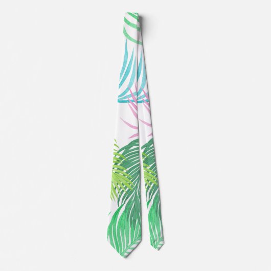 Pastel Palms Stropdas (Voorkant)