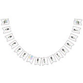 Pastel Panda Verjaardag Banner met Bamboe, Ballonn (Alle)