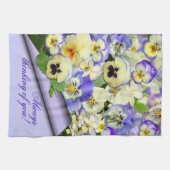Pastel Pansies ~ Keukenhanddoek # 2 (Horizontaal)