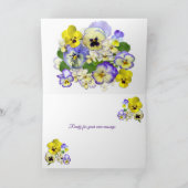 Pastel Pansies krijgen goed Wenskaart Kaart (Binnen)