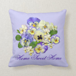 Pastel Pansies Kussen