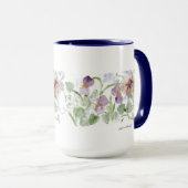 Pastel Pansies - Mok (Voorkant rechts)