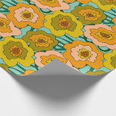 Pastel Papavers Inpakpapier (Hoek)