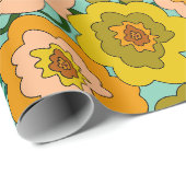Pastel Papavers Inpakpapier (Rol Hoek)