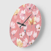 Pastel papavers: Waterverf bloemig naadloos. Grote Klok (Hoek)