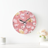 Pastel papavers: Waterverf bloemig naadloos. Grote Klok (Huis)