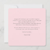 Pastel Paper-Cut Cake 15th Birthday Kaart (Achterkant)