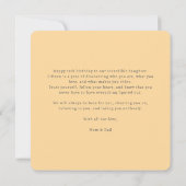 Pastel Paper-Cut Cake 15th Birthday Kaart (Achterkant)