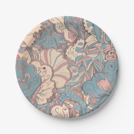 pastel papieren bordje (Voorkant)