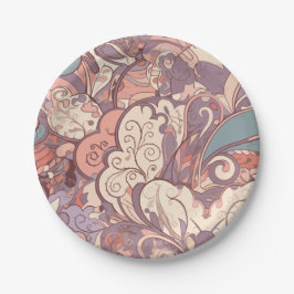 pastel papieren bordje