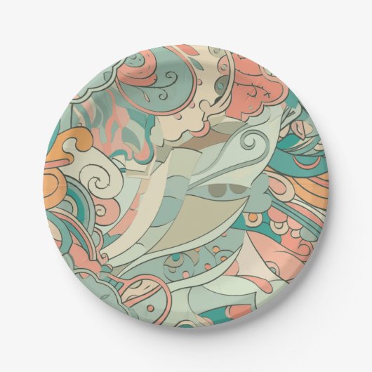  pastel papieren bordje (Voorkant)