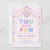 Pastel Papieren Ketting Disco Two Much Fun 2de Ver Kaart (Voorkant)