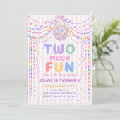 Pastel Papieren Ketting Disco Two Much Fun 2de Ver Kaart (Staand voorkant)
