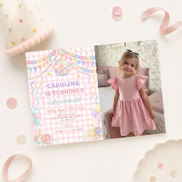 Pastel papieren ketting grillige Disco Bal Verjaar Kaart