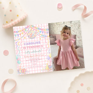 Pastel papieren ketting grillige Disco Bal Verjaar Kaart