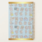 Pastel Paradise: Where Capybaras Meet Creativity Planner (Achterkant)