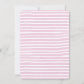 Pastel Paraplu Hartjes Regen Uitnodiging (Achterkant)