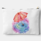 Pastel Paraplu Waterkringen Aquarel Kunst Etui (Achterkant)