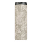 Pastel Parel Damast Patroon Thermosbeker (Achterkant)