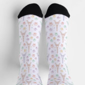 Pastel Paris Pootafdruk Soks Sokken (Top)