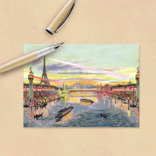 Pastel Paris uitnodiging
