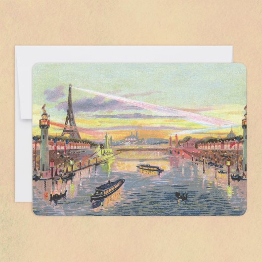 Pastel Paris uitnodiging
