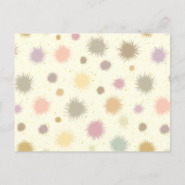 Pastel Party Pollen - naadloos patroon. Briefkaart