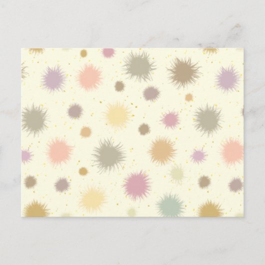 Pastel Party Pollen - naadloos patroon. Briefkaart (Voorkant)