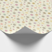 Pastel Party Pollen - naadloos patroon. Cadeaupapier (Hoek)