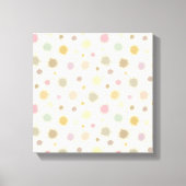 Pastel Party Pollen - naadloos patroon. Canvas Afdruk (Voorkant)
