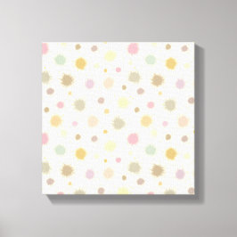 Pastel Party Pollen - naadloos patroon. Canvas Afdruk