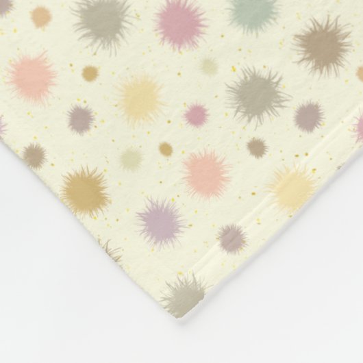 Pastel Party Pollen - naadloos patroon. Fleece Deken (Hoek)