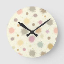 Pastel Party Pollen - naadloos patroon. Ronde Klok