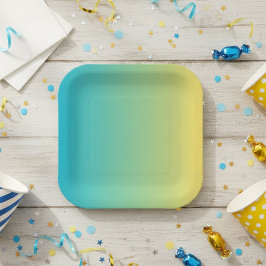 Pastel partyware/Paper plates/Birthday party Papieren Bordje