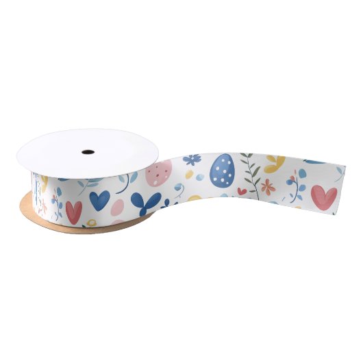 Pastel Pasen – 1,5 inch x 2 yards Satijnen Lint (Spoel)