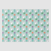 Pastel Pasen Bloemenweefsel Papier (Voorkant)