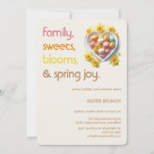 Pastel Pasen Brunchen Uitnodiging | Lente Feestje (Voorkant)