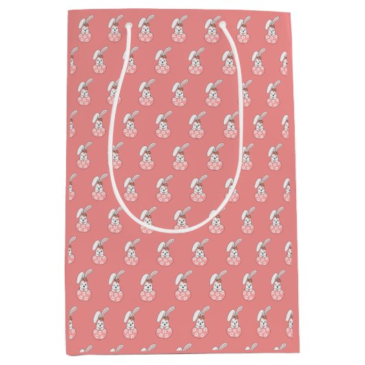 Pastel Pasen Geschenkentas - Gepersonaliseerd & Fe Medium Cadeauzakje (Voorkant)