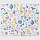 Pastel Pasen Grote print – 30" x 6' Roll Cadeaupapier (Vlak)