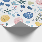 Pastel Pasen Grote print – 30" x 6' Roll Cadeaupapier (Hoek)