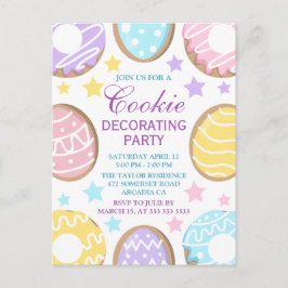 Pastel Pasen Koekje Decoratie Ontwerp Briefkaart