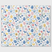 Pastel Pasen Medium Print – 30" x 6' Roll Cadeaupapier (Vlak)