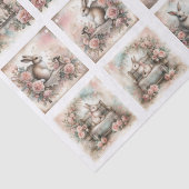 Pastel Pasenkonijnen voor Schelpen Decoupage Tissuepapier (Detail)