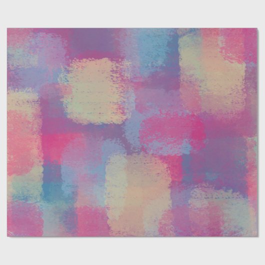 Pastel Patchwork Abstract Dreamweaver-design Cadeaupapier (Vlak)