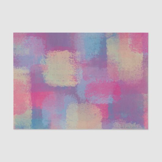 Pastel Patchwork Abstract Dreamweaver-design Tissuepapier (Voorkant)