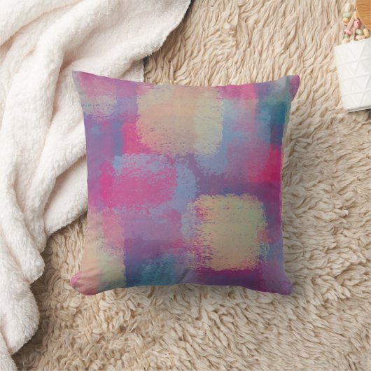 Pastel Patchwork Abstract ontwerp Kussen (Deken)