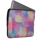 Pastel Patchwork Abstract ontwerp Laptop Sleeve (Voorkant Rechts)