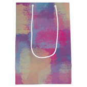 Pastel Patchwork Abstract ontwerp Medium Cadeauzakje (Achterkant)