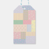 Pastel Patchwork Cadeaulabel (Achterkant)