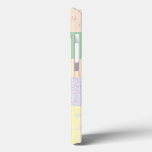 Pastel Patchwork Case-Mate iPhone Case (Achterkant / Links)